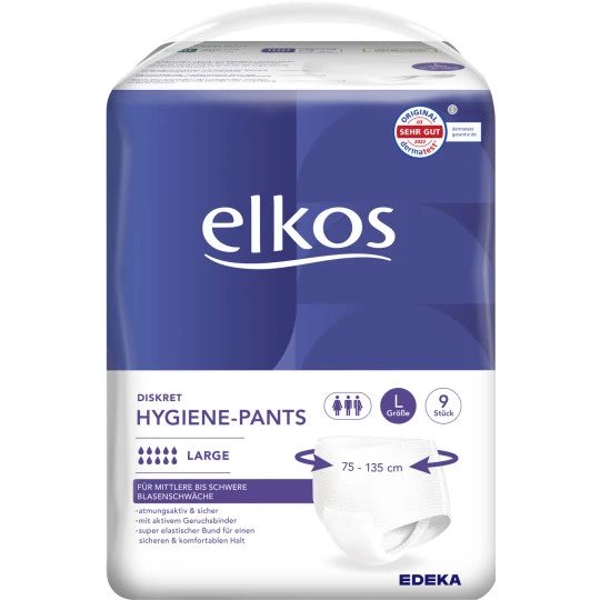 Elkos Diskret Hygiene-Pants Large 9ST 1 Elkos Diskret Hygiene-Pants Large 9ST
