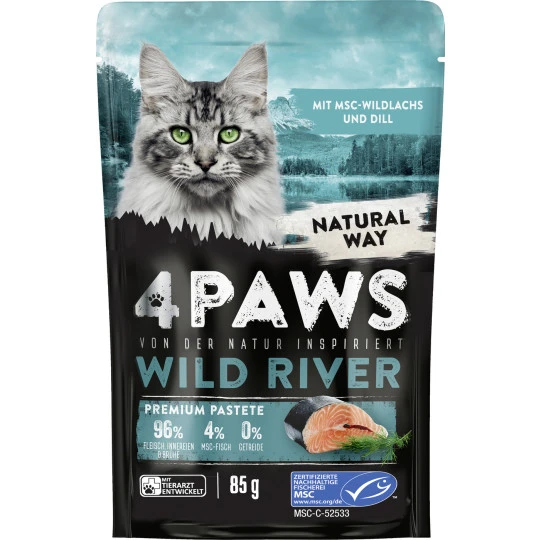 Paws Wild River Wildlachs Und Dill 85G 1 Paws Wild River Wildlachs Und Dill 85G