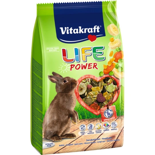 Vitakraft Zwergkaninchenfutter Life Power 600g 1 Vitakraft Zwergkaninchenfutter Life Power 600g
